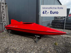 GT60 Carbon Rennboot aus Kohlefaser, Innen Ausgebaut - billede 1