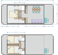 Nomadream Cat-House 1200 Double Decker Houseboat - resim 2