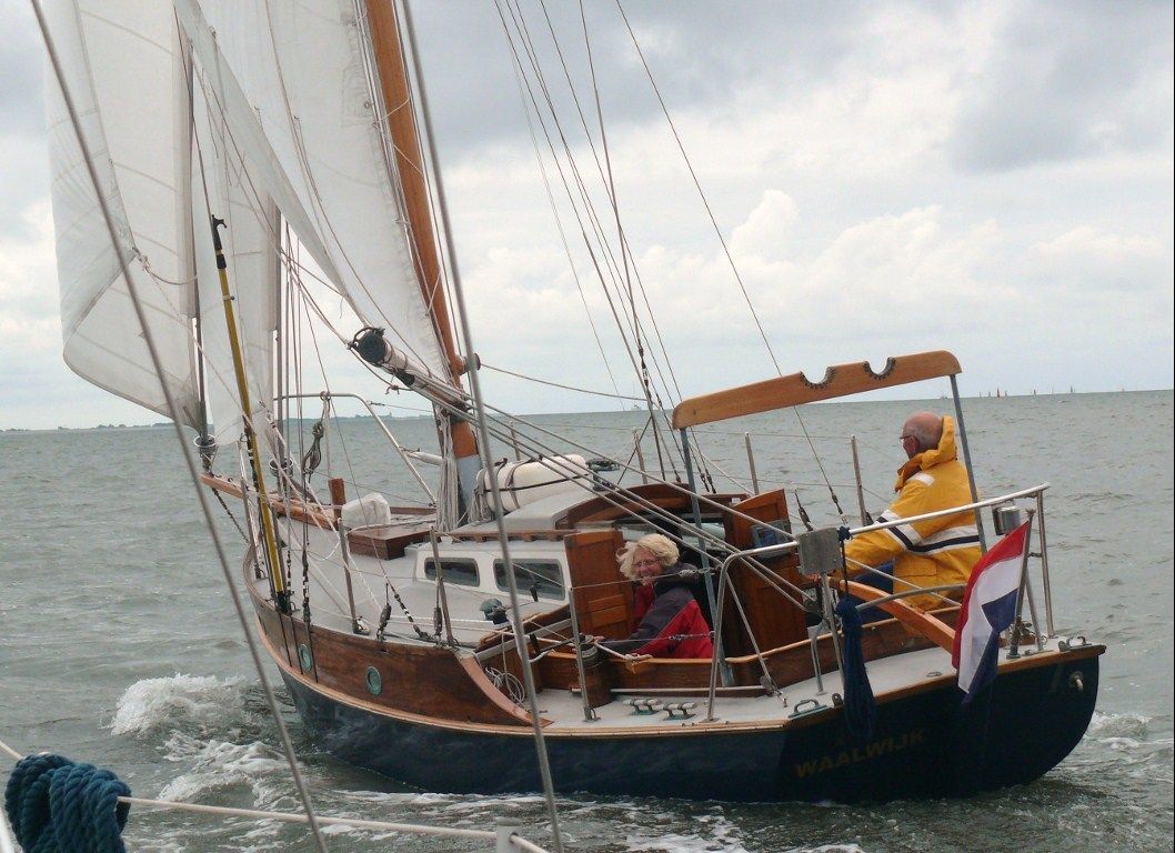 Pintail 27 Compact Sailing Yacht, Wooden gaff Rigg - resim 3