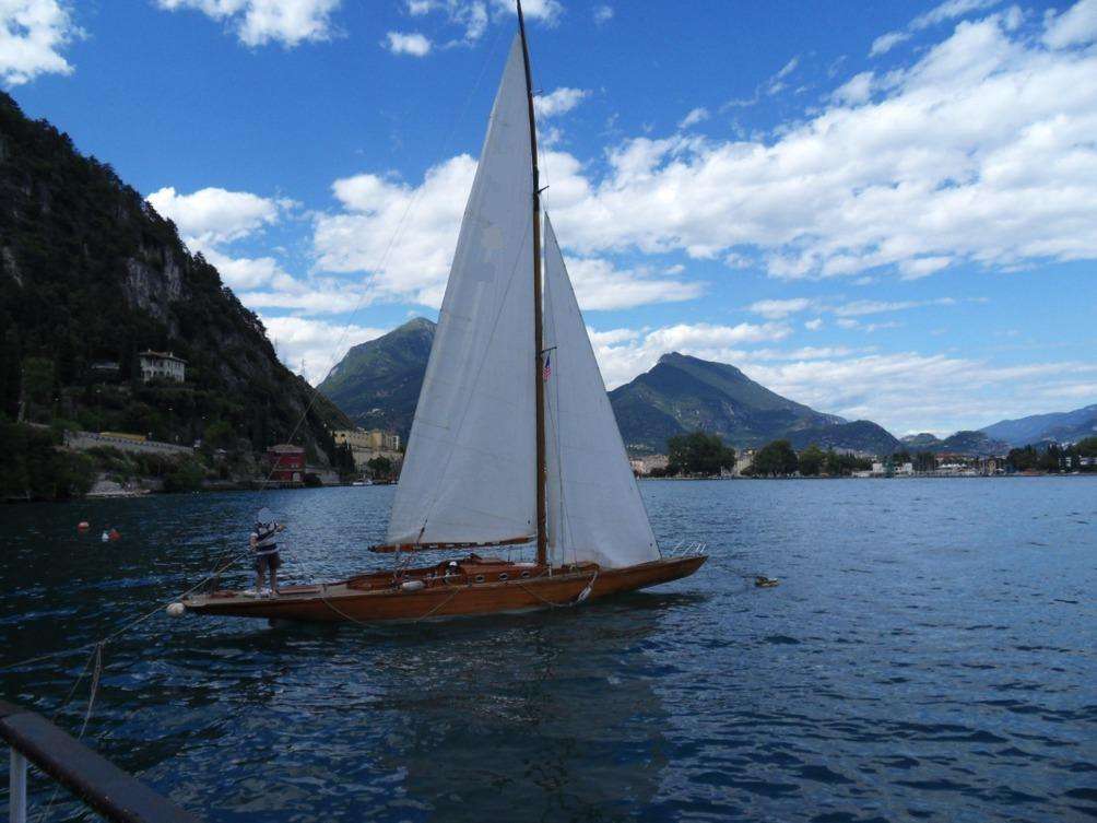 Classic Wooden Sailboat - image 2